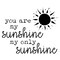 You Are My Sunshine Embossing 12 x 12 Stencil | FS087 by Designer Stencils | Word &#x26; Phrase Stencils | Reusable Stencils for Painting on Wood, Wall, Tile, Canvas, Paper, Fabric, Furniture, Floor | Reusable Stencil for Home Makeover